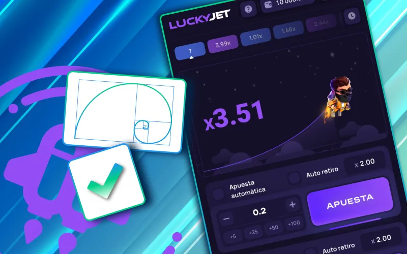 Lucky Jet en 1Win permite estrategia sistemática con secuencia Fibonacci.